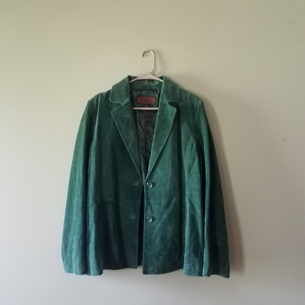 Siena vintage green leather jacket